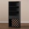 Baxton Studio Mattia Modern Dark Grey and Oak Finished Wood Wine Cabinet 150-9002 - alternate 4